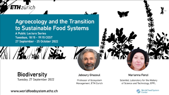 ETH webinars on sustainable food systems