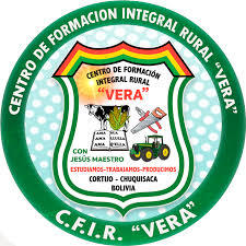 Circular logo for Centro de Formación Integral Rural Vera with green border and agricultural symbols