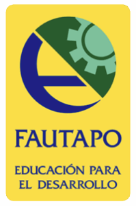 FAUTAPO logo on yellow background with gear and blue lettering