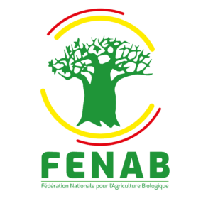 FENAB logo with green tree emblem and circular red and yellow arcs on black background