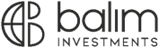 Balm Investments logo in gray, featuring a stylized monogram and wordmark on white